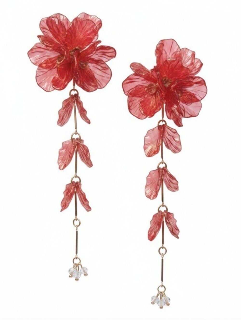 💕▪️Camila Coelho▪️ Pink Scallop  Floral Drop Earrings